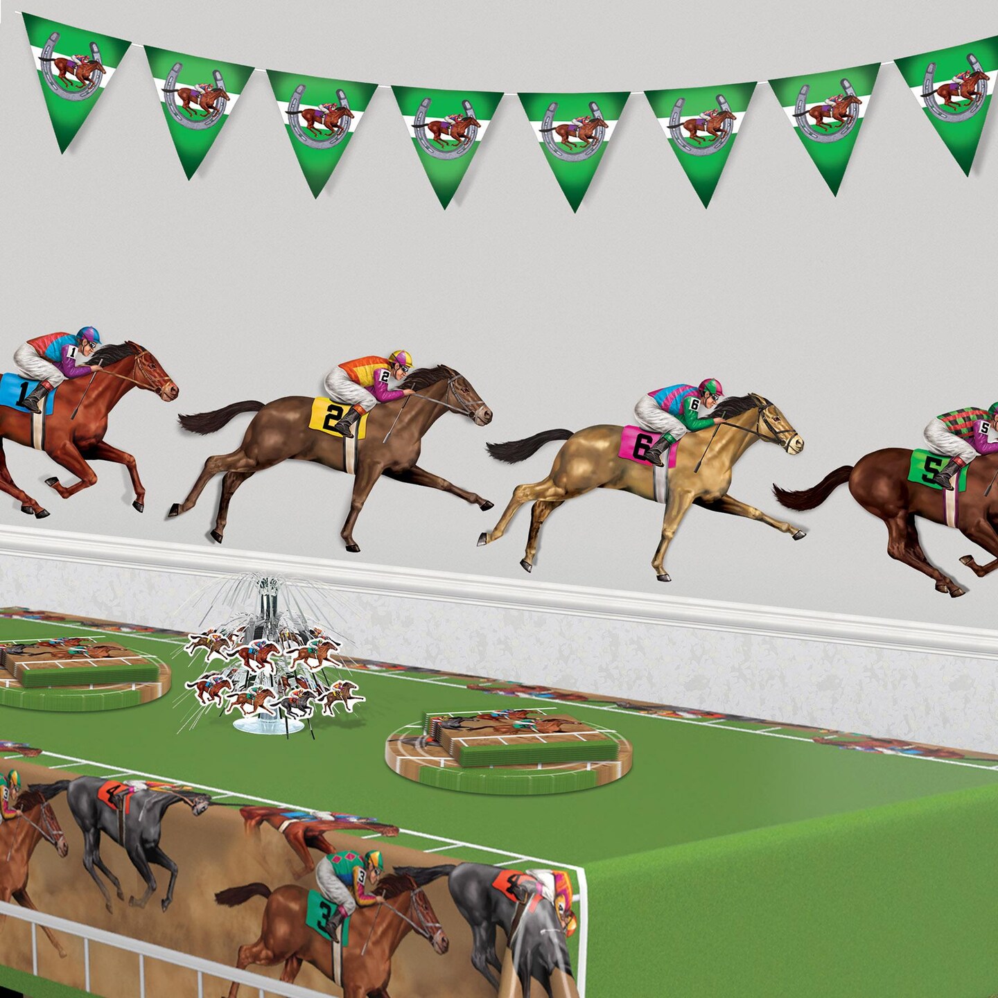 96 Piece Beistle Race Horse Party Props