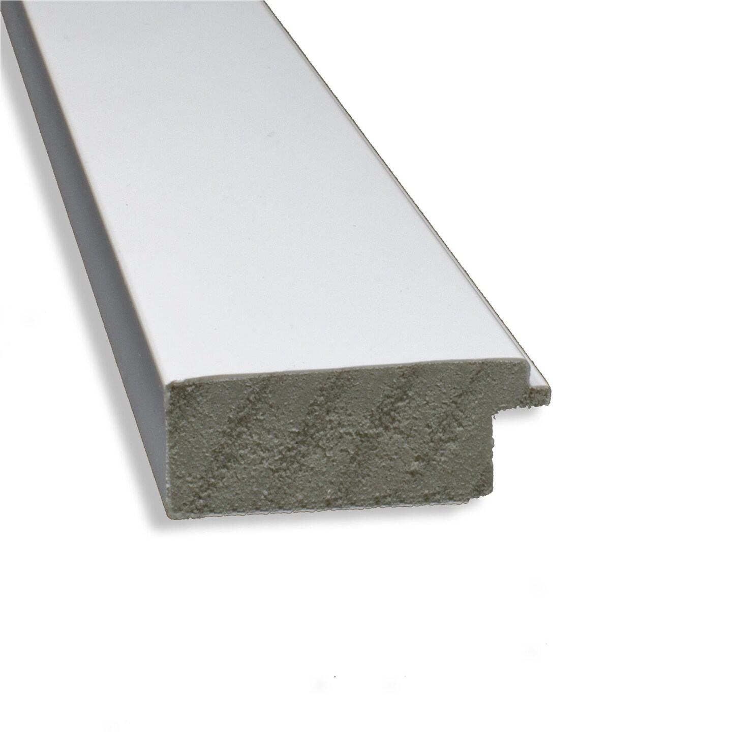 Amanti Art Mirror Makeover Bathroom Mirror Frame Border Kit - Fully Assembled Peel and Stick Frame - Mirror NOT Included - Cabinet White Narrow Trim