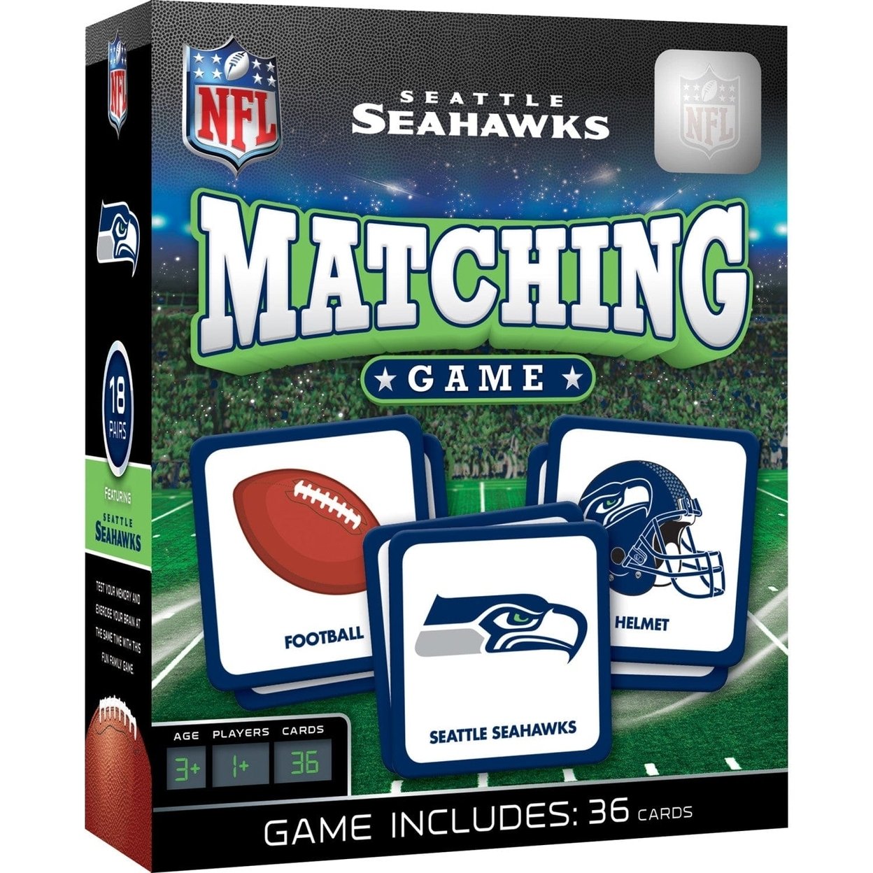 Seattle Seahawks Matching Game Nfl Memory Card Game For Family Fun