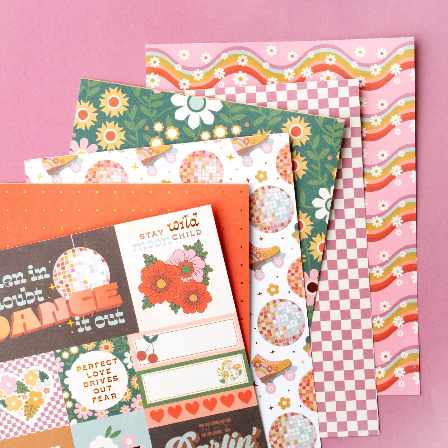 Jen Hadfield Groovy Darlin' Single-Sided Paper Pad 6"X8"-36 Sheets