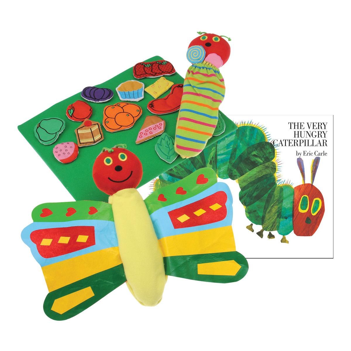 Kaplan Early Learning Company Friendly Caterpillar Story Props and Book