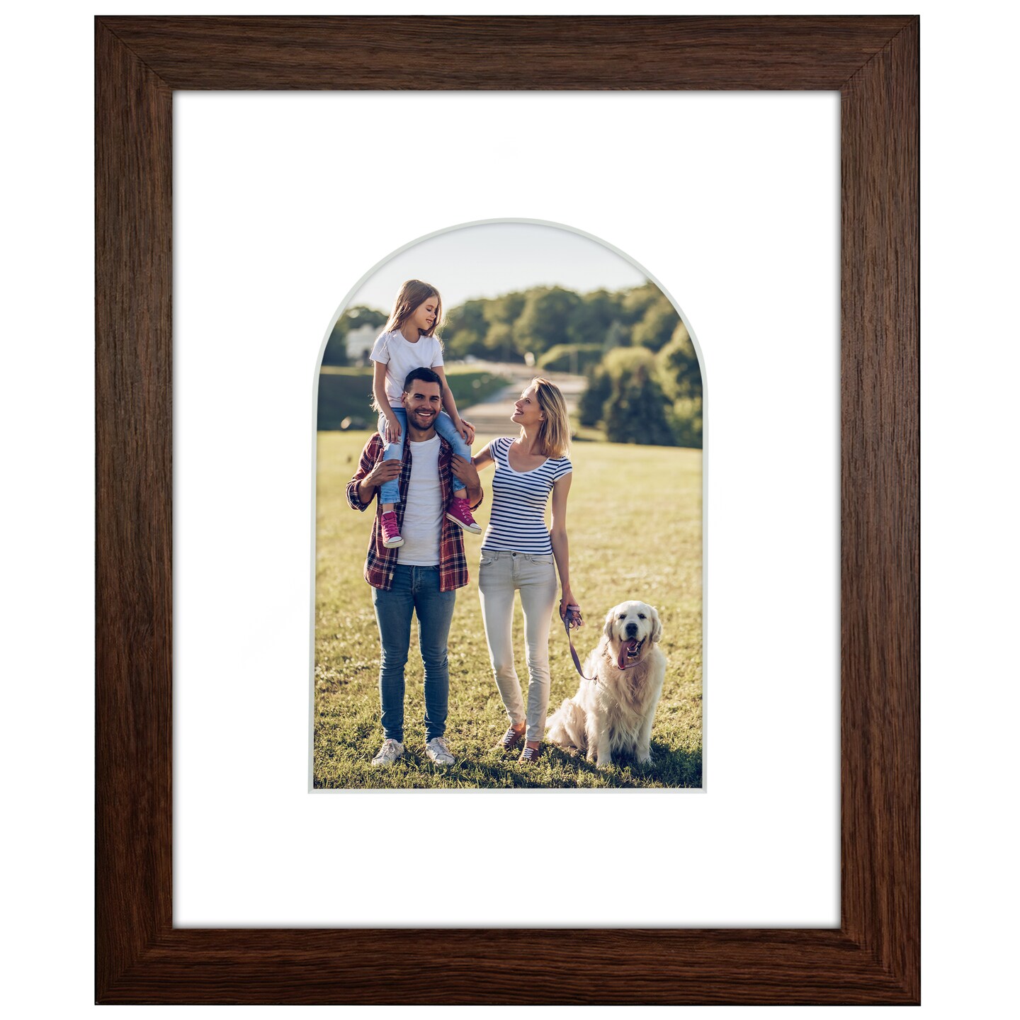 Americanflat Picture Frame with Arch-Shaped Mat - Ideal for Any Room, Living Rooms, Dorm Room