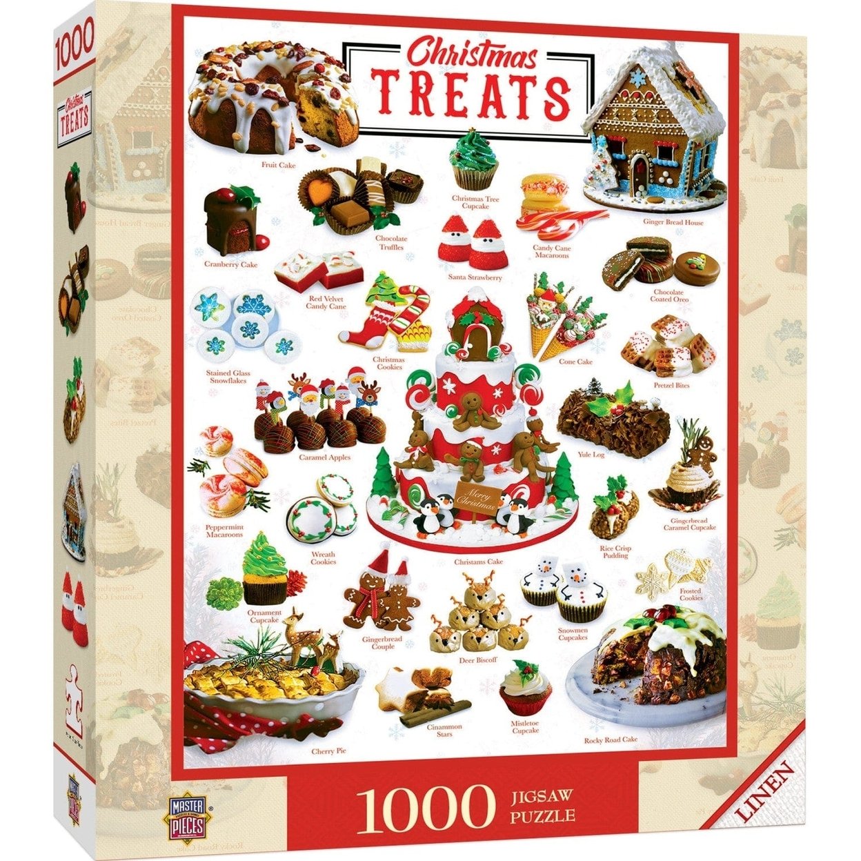 Scrumptious Christmas Treats 1000 Piece Jigsaw Puzzle Holiday Desserts Fun Game