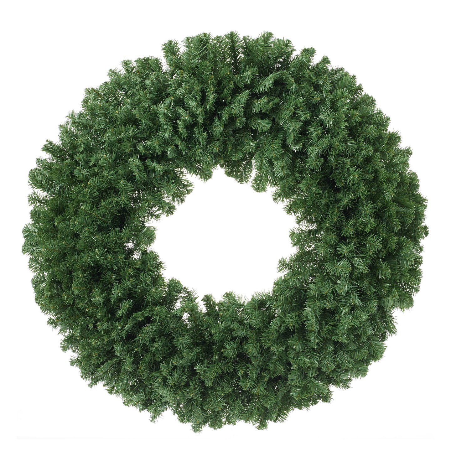 Casafield Green Fir Artificial Christmas Wreath for Front Door, Window or Mantel, Indoor/Outdoor Holiday Decor, 48 Inches