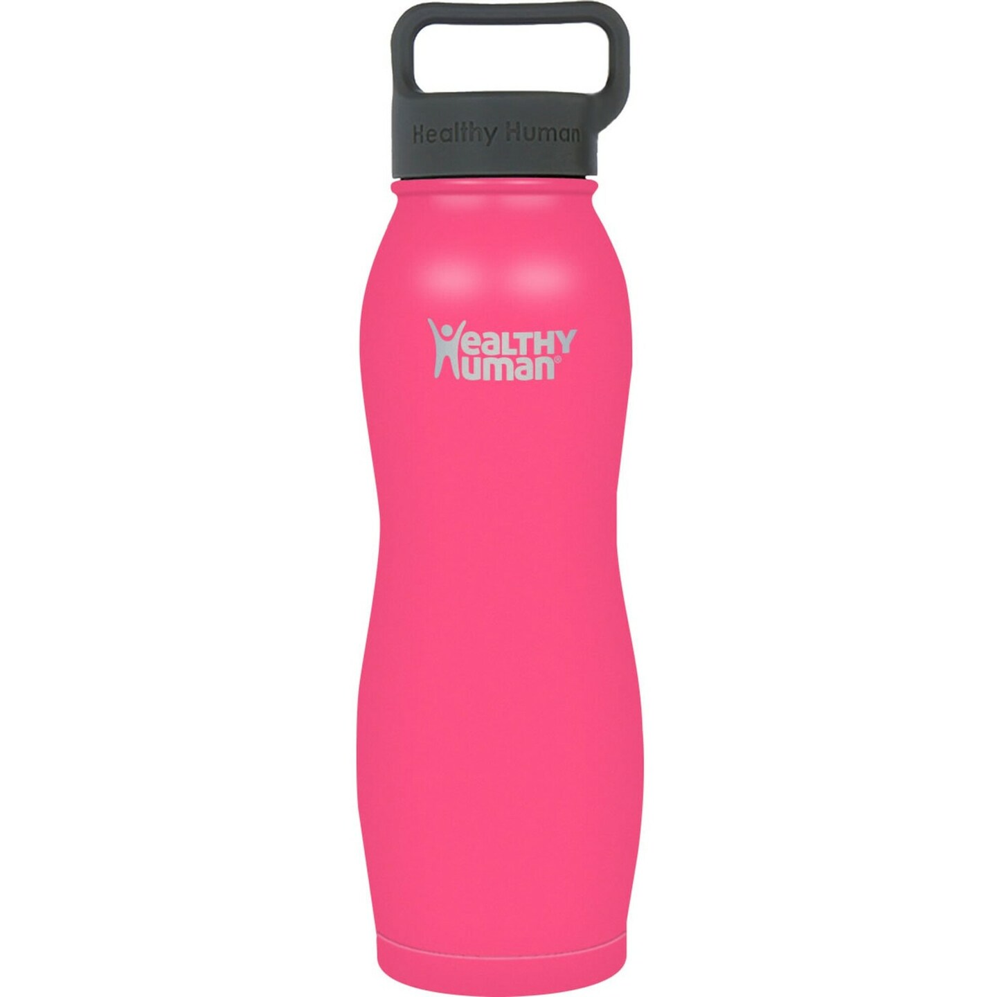 Healthy Human Stainless Steel Curve Water Bottle | 100% BPA Free Thermos for Kids &#x26; Adults | Double Walled Vacuum Insulated Water Bottles | Metal Bottles with Leak Proof Lid (21 oz/ 621 ML, Hawaiian PInk)
