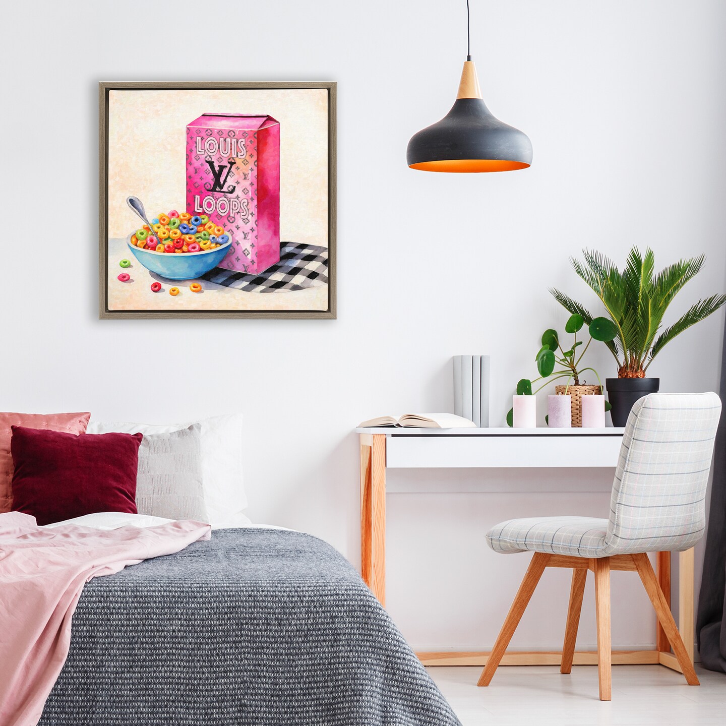 Stupell Industries Fashion Loops Cereal Floating Frame, design by Grotto Studios