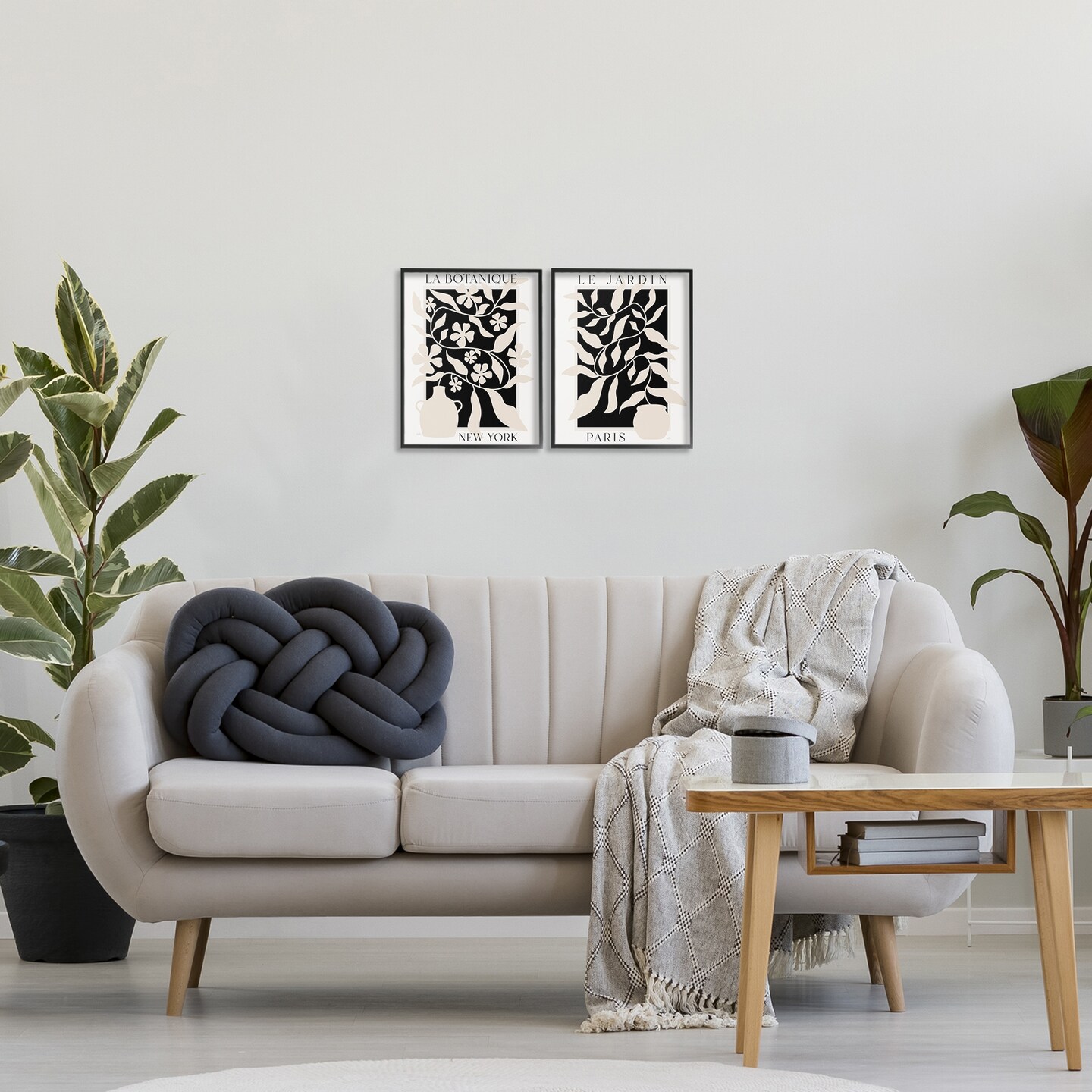 Stupell Industries New York & Paris Botanicals 2pc Framed Giclee Set, design by Natalie Carpentieri