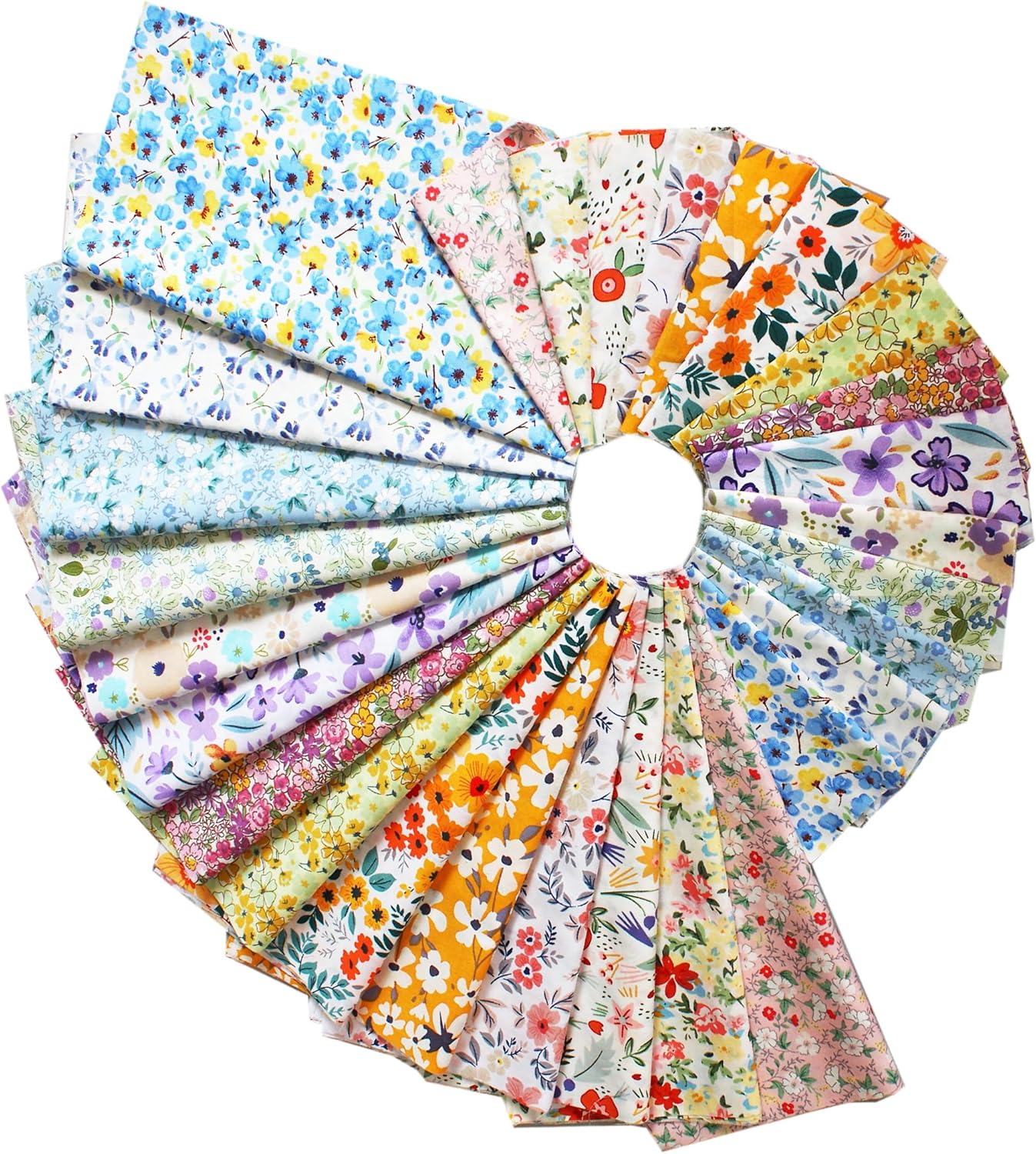 42-10" Quilting Cotton Fabric Bundles Printed Floral Craft Fabric Precut 100% Cotton