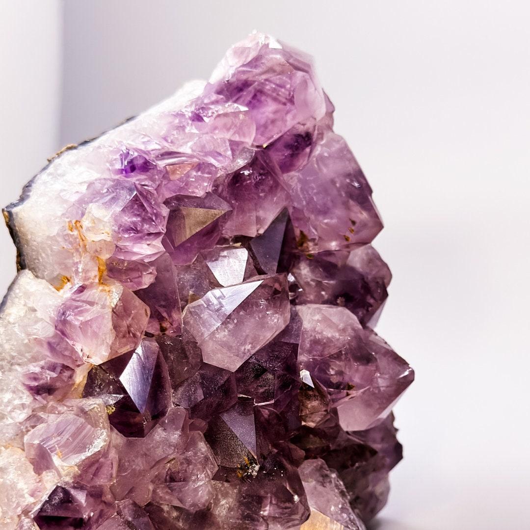 Amethyst Cluster Bookends Featuring Solid Large Gemstone Points