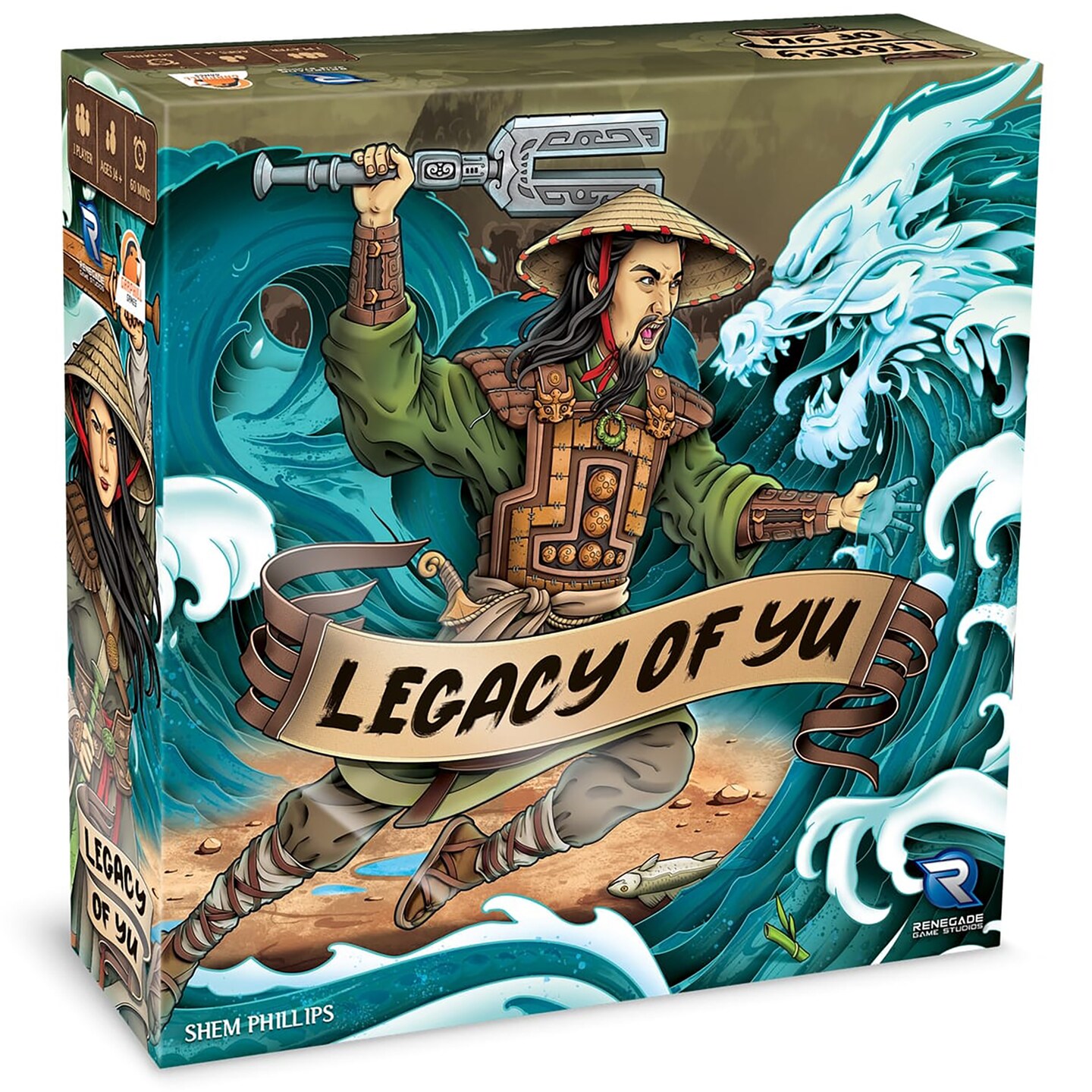 Legacy of Yu - Solo Campaign Style Board Game, Set in Ancient China, Garphill Games, Renegade, Ages 14+, 1 Player Legacy of Yu - Solo Campaign Style Board Game, Set in Ancient China, Garphill Games, Renegade, Ages 14+, 1 Player