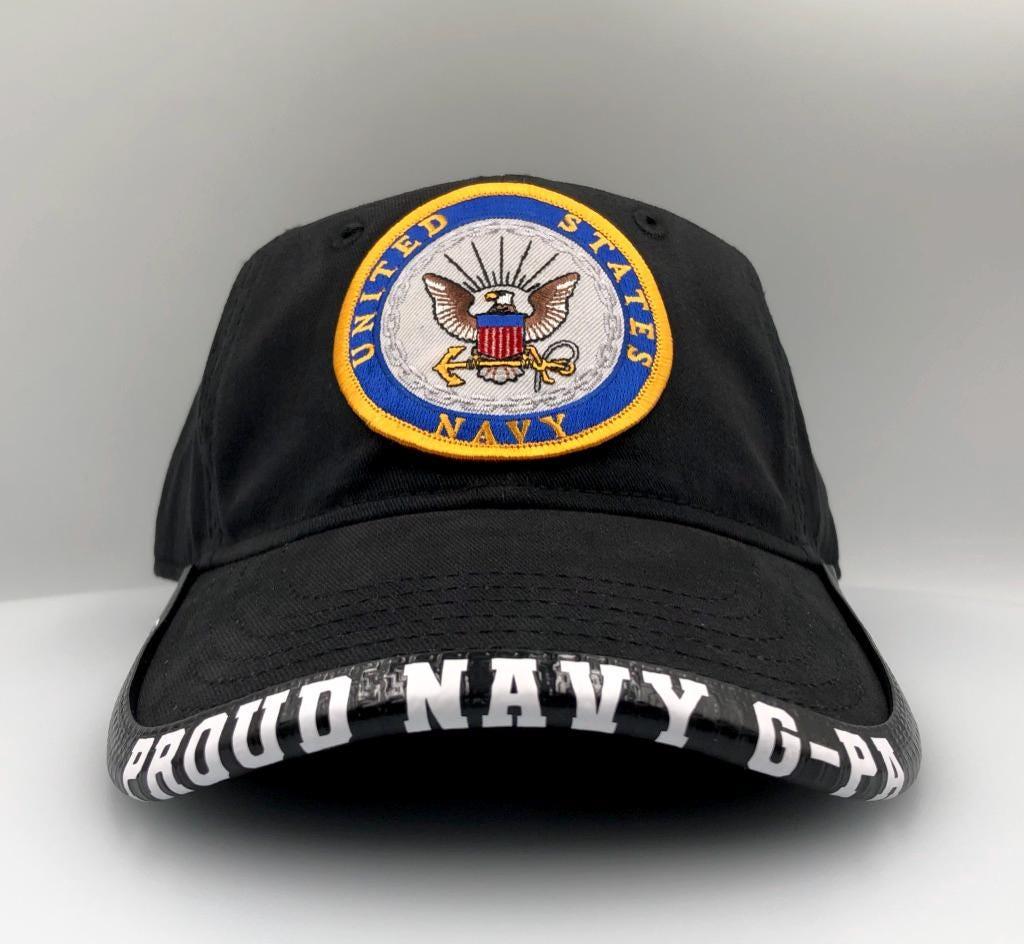 United States Navy Custom Hat with Customized BrimmTrimm Hat