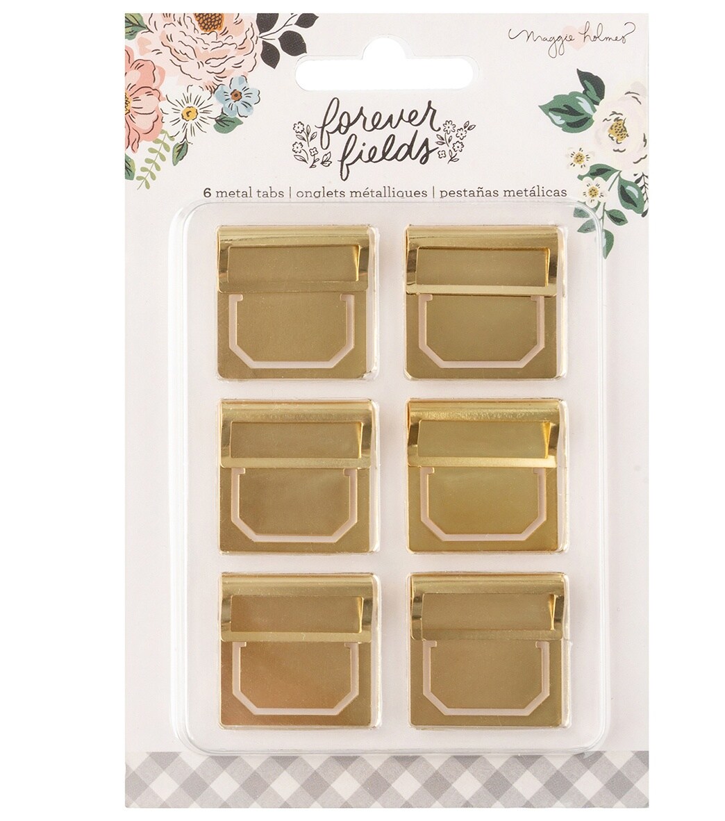 Maggie Holmes Forever Fields Metal Page Tabs-8/Pkg