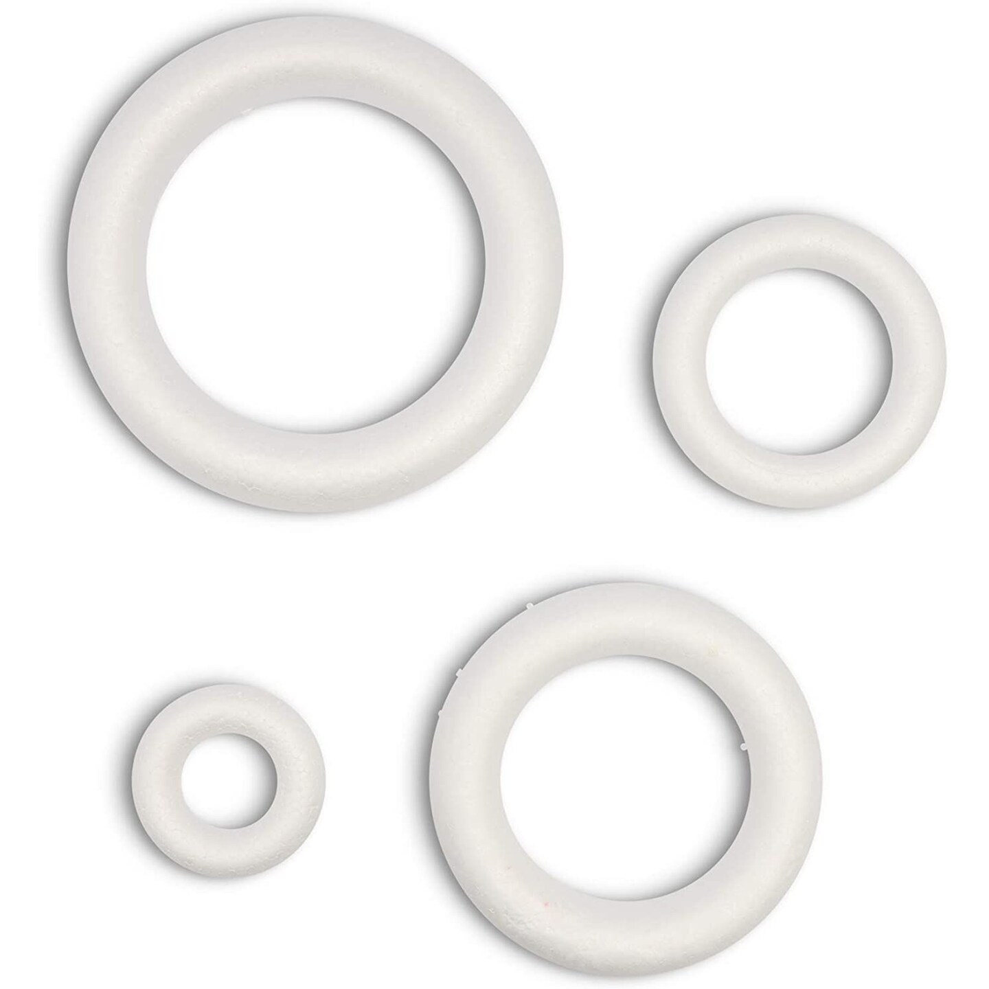 Foam Circles for Crafts (4 Sizes, 4 Pack)