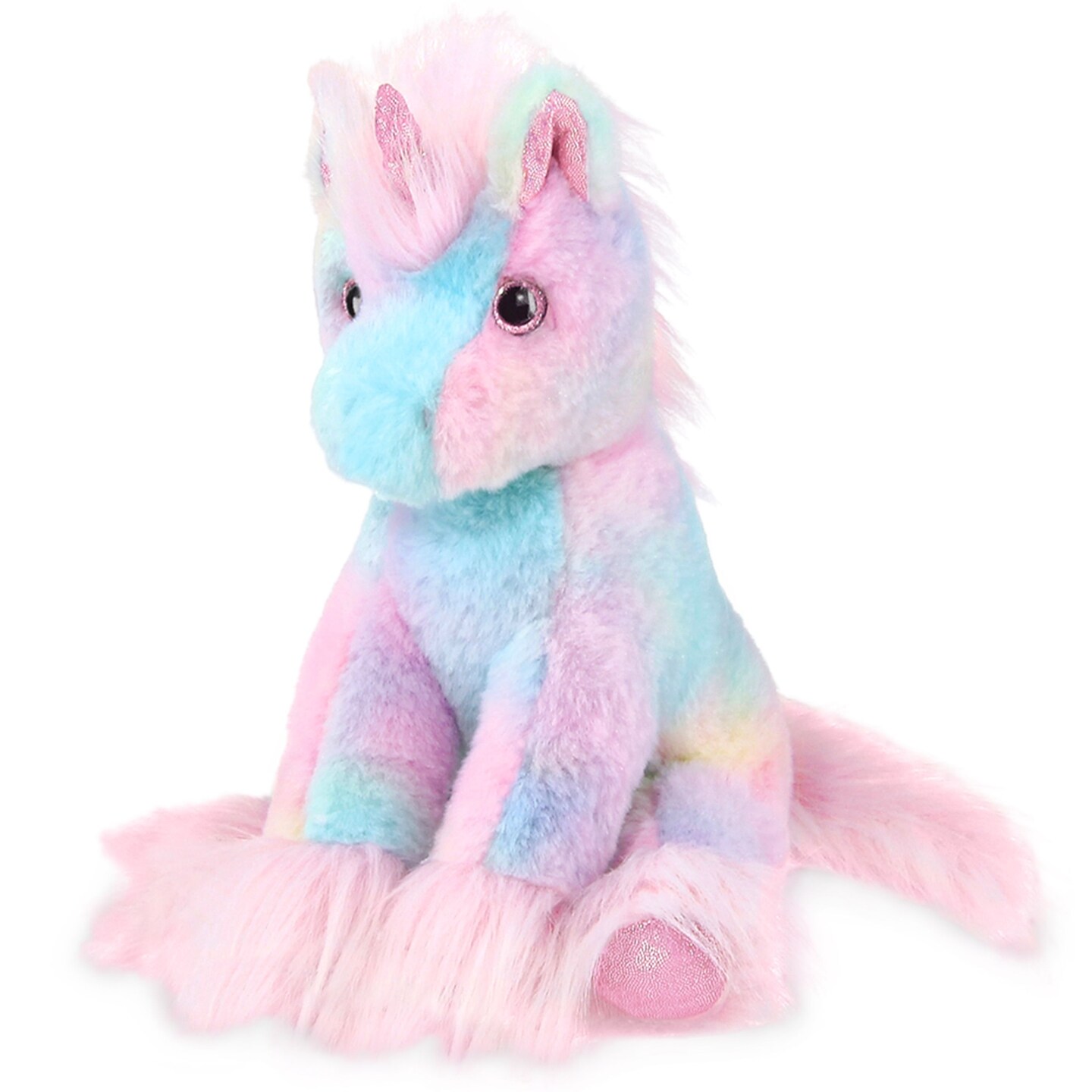 Bearington Glisten The Rainbow Unicorn Plushie, 12 Inch Unicorn Stuffed Animal for Girls