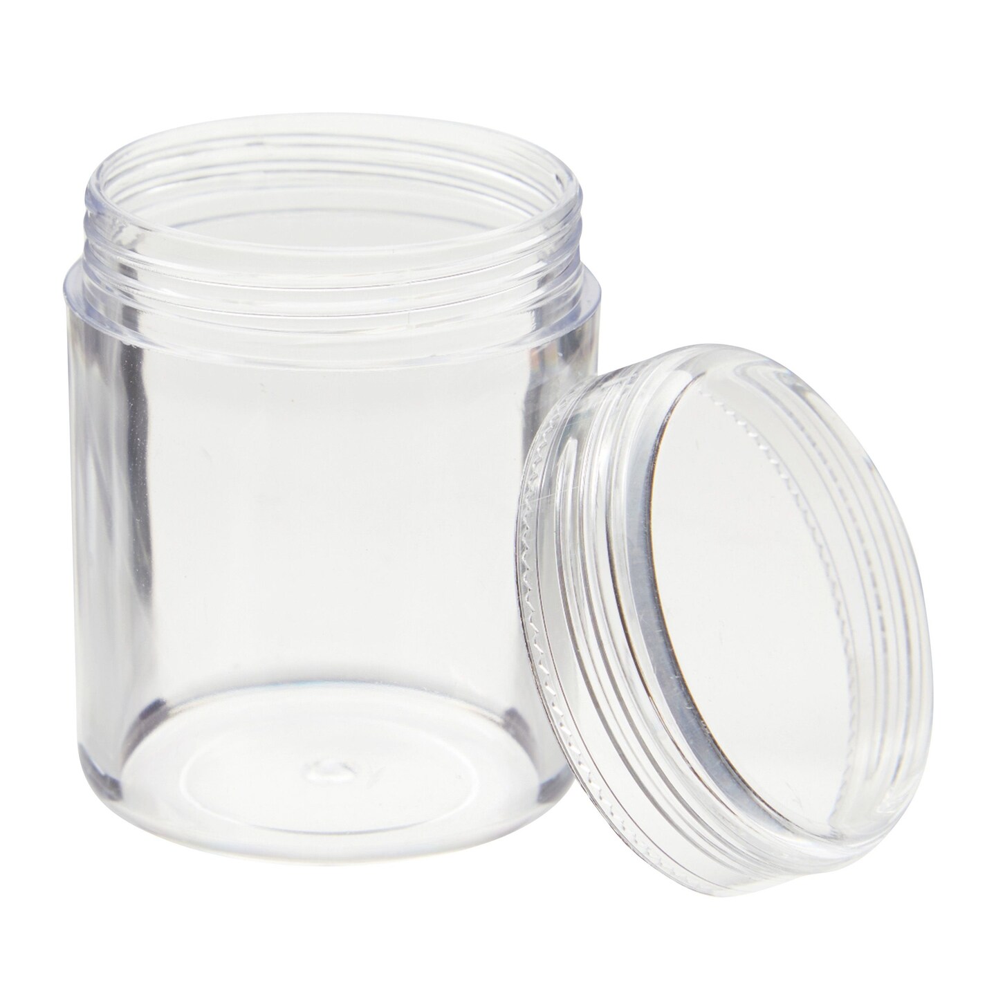 35-Pack 1.2 oz Clear Plastic Jars with Lids for Beads, Beauty Products - Small Empty Containers for Slime Supplies and Ingredients