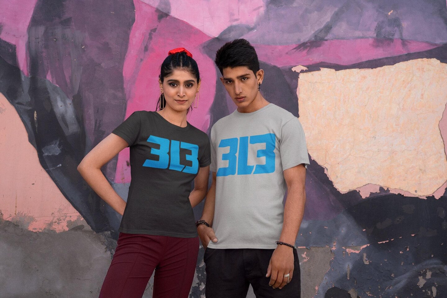 3L3 Shirts - 3L3From The 313 Detroit Mens T-shirt, Sporty Shirt, Mens Clothing, Gift For Him, Game Day Tee, Football Mens Shirt, Sport Fan 1548-M product 2