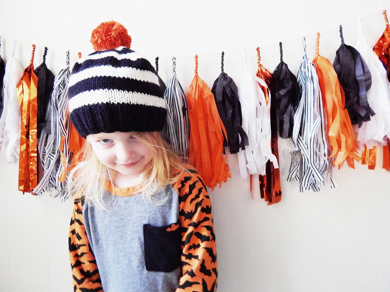 Halloween Tassel Garland - Photo Prop - Halloween