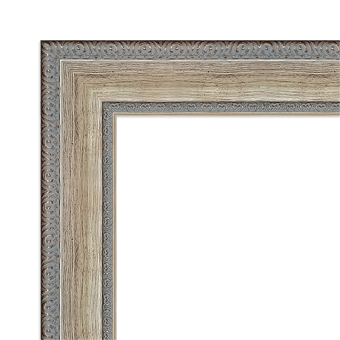 Fleur Silver Wood Framed Magnetic Board