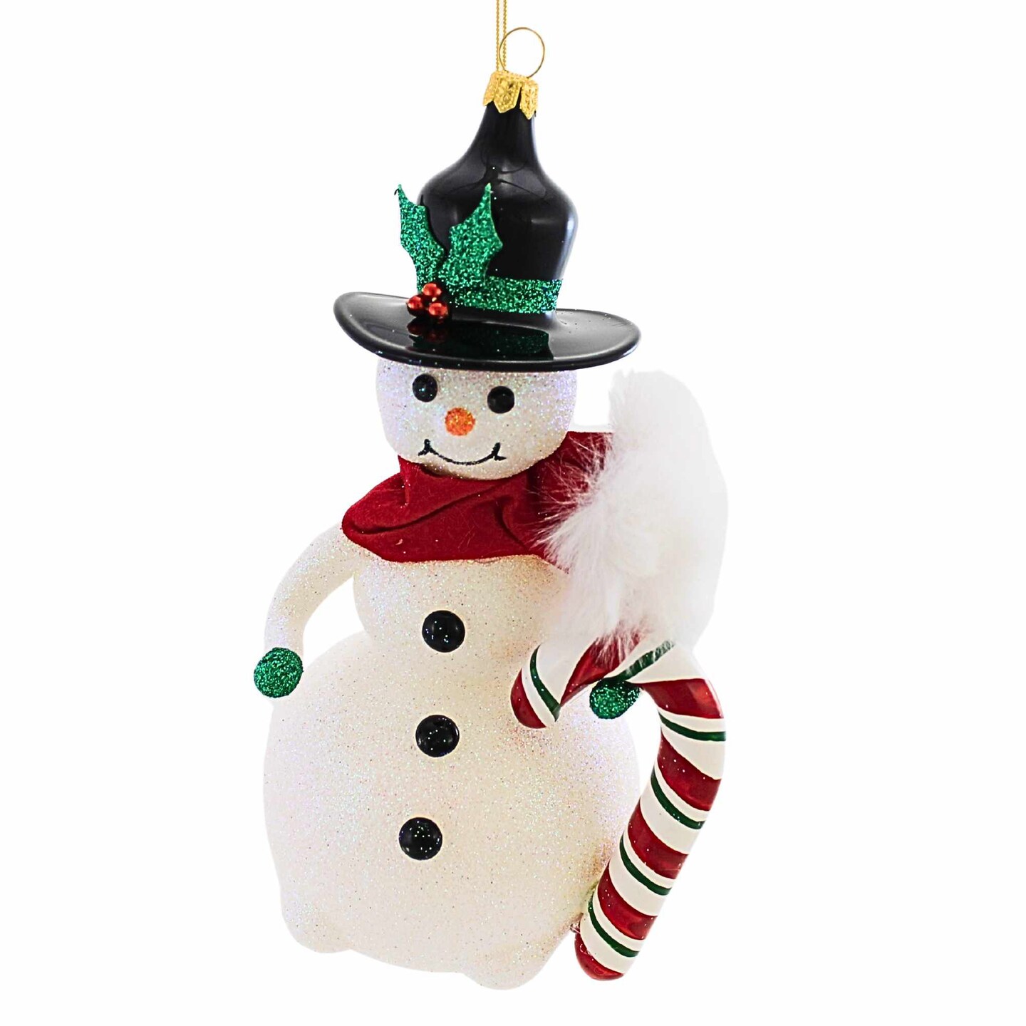 Italian Ornaments 6.75 In Candy Cane Charlie Christmas Tree Ornament , Christmas Decor Snowman Ornament Mgd
