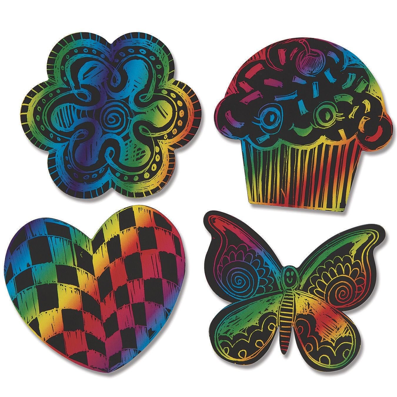 Scratch Artist&#xAE; Magnet Shapes (Pack of 48)