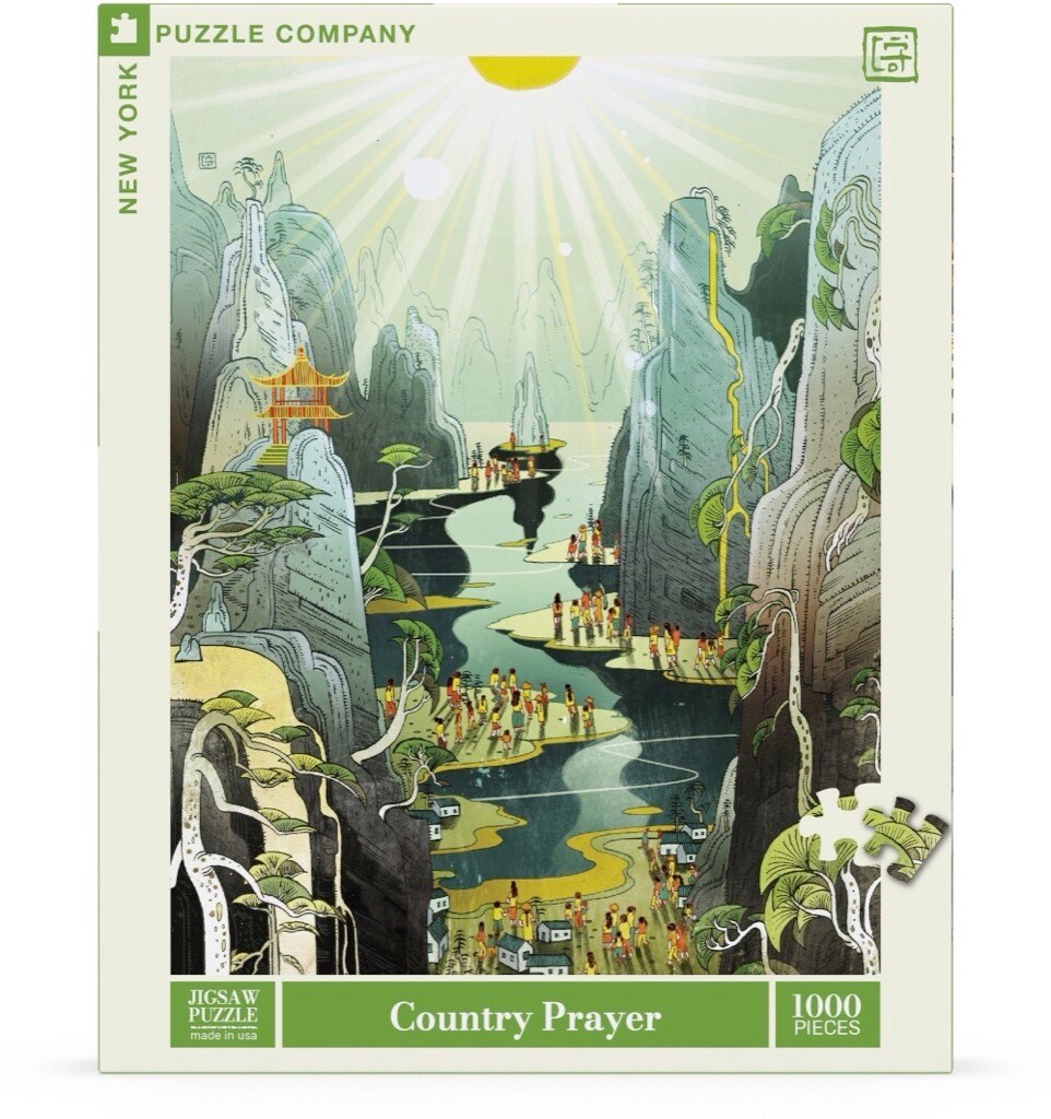 New York Puzzle Company Country Prayer 1000 Piece Piece Jigsaw Puzzle