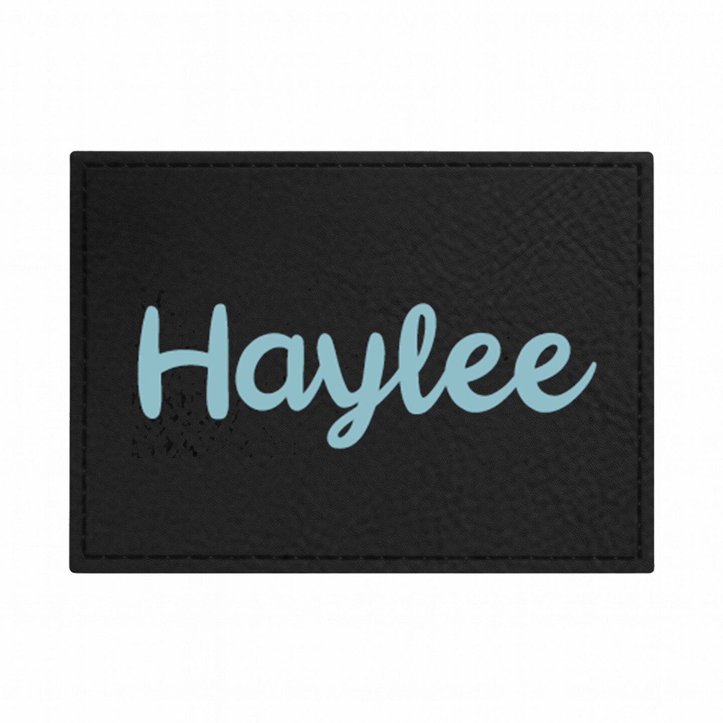 Engravable Leather Patch Blanks for Hats, Jackets & Bags – Laserable Faux Leather Patches with Adhesive & Stitch – Leatherette Apparel Patches (Rectangle, 5 Pack)