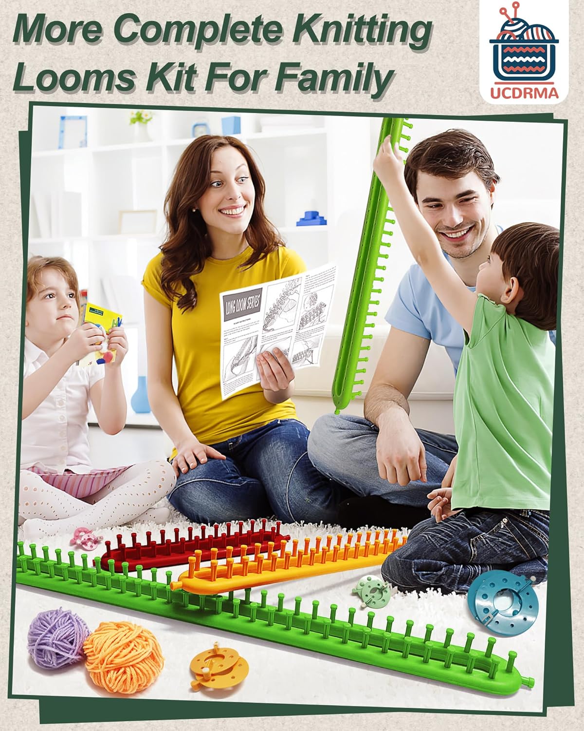 Knitting Loom Kit 35PC Scarf Loom Knitting Kit for Beginners