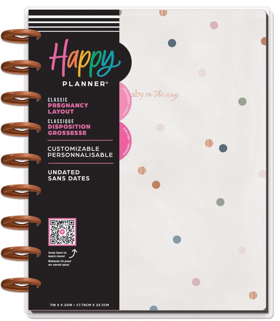 Happy Planner 12-Month Undated Classic Disc Bound Planner-Baby On The Way