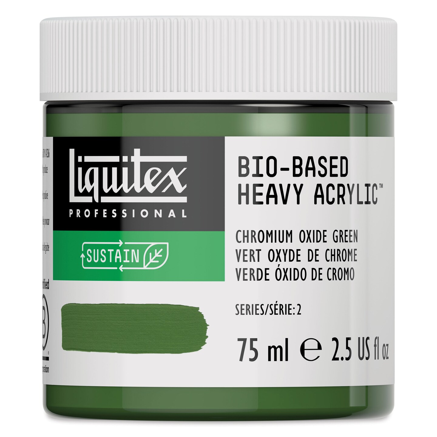 Liquitex Bio-Based Heavy Acrylic Paint - Chromium Oxide Green, 75 ml