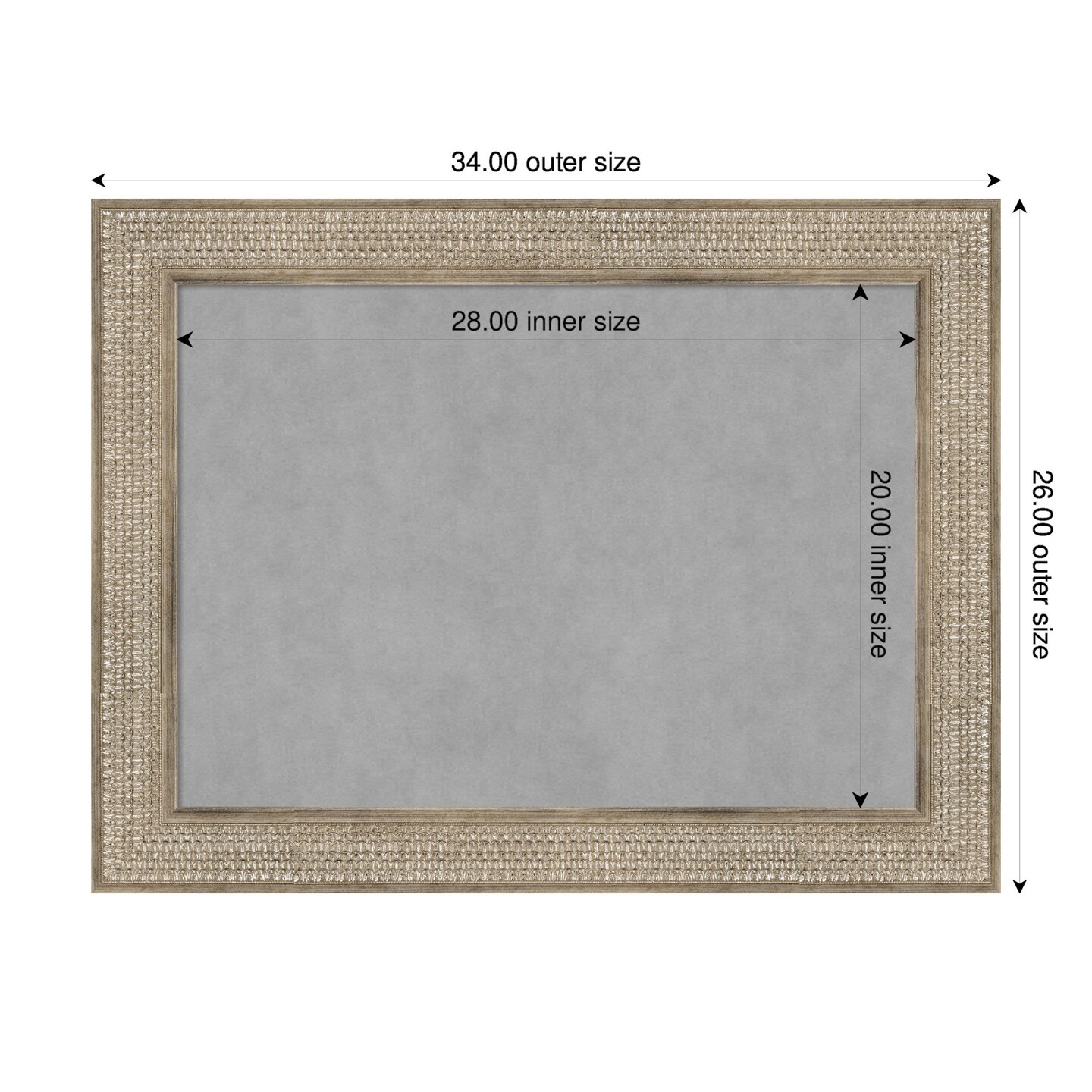 Trellis Wood Framed Magnetic Board