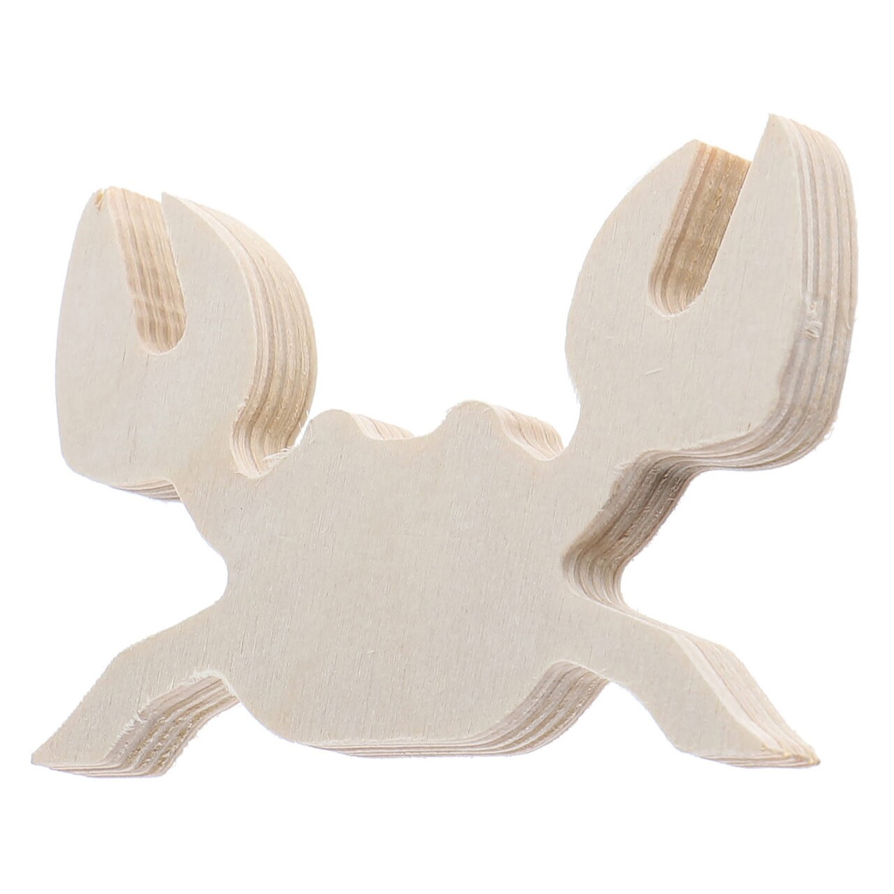 Good Wood By Leisure Arts Shape Crab 4 1/4"X 2 3/4", Wooden Shapes, Wood Shapes, Wooden Shapes Wall Decor, Large Small Shapes For Crafts