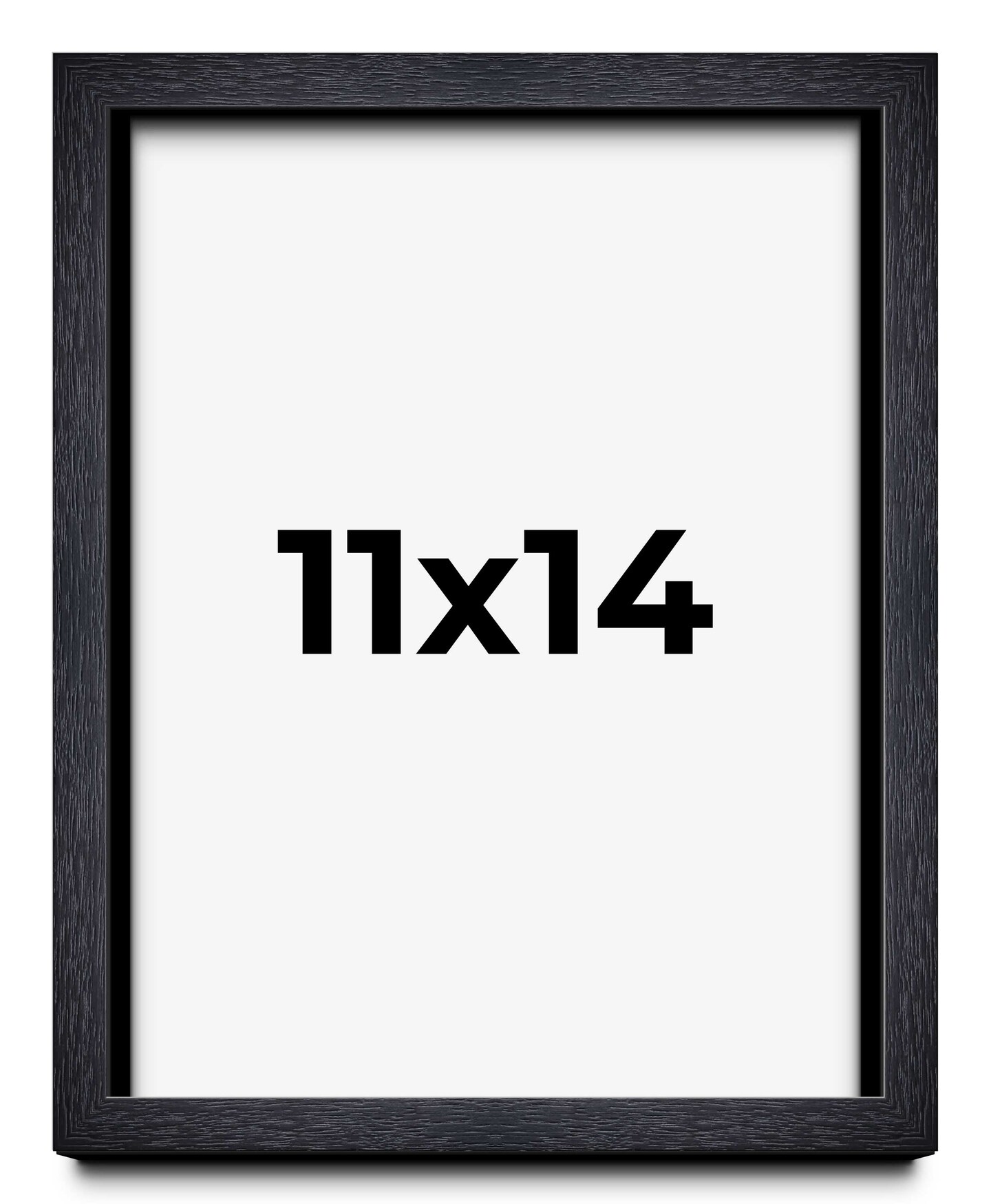 Photo Size Shadow Box 1&#x22; Depth Black Picture Frame - UV Acrylic, Backing, Hanging Hardware