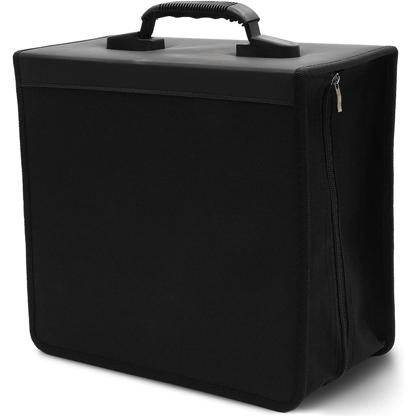 CD/DVD Binder Case with 400 Slots of Disks, Large Capacity (Black)