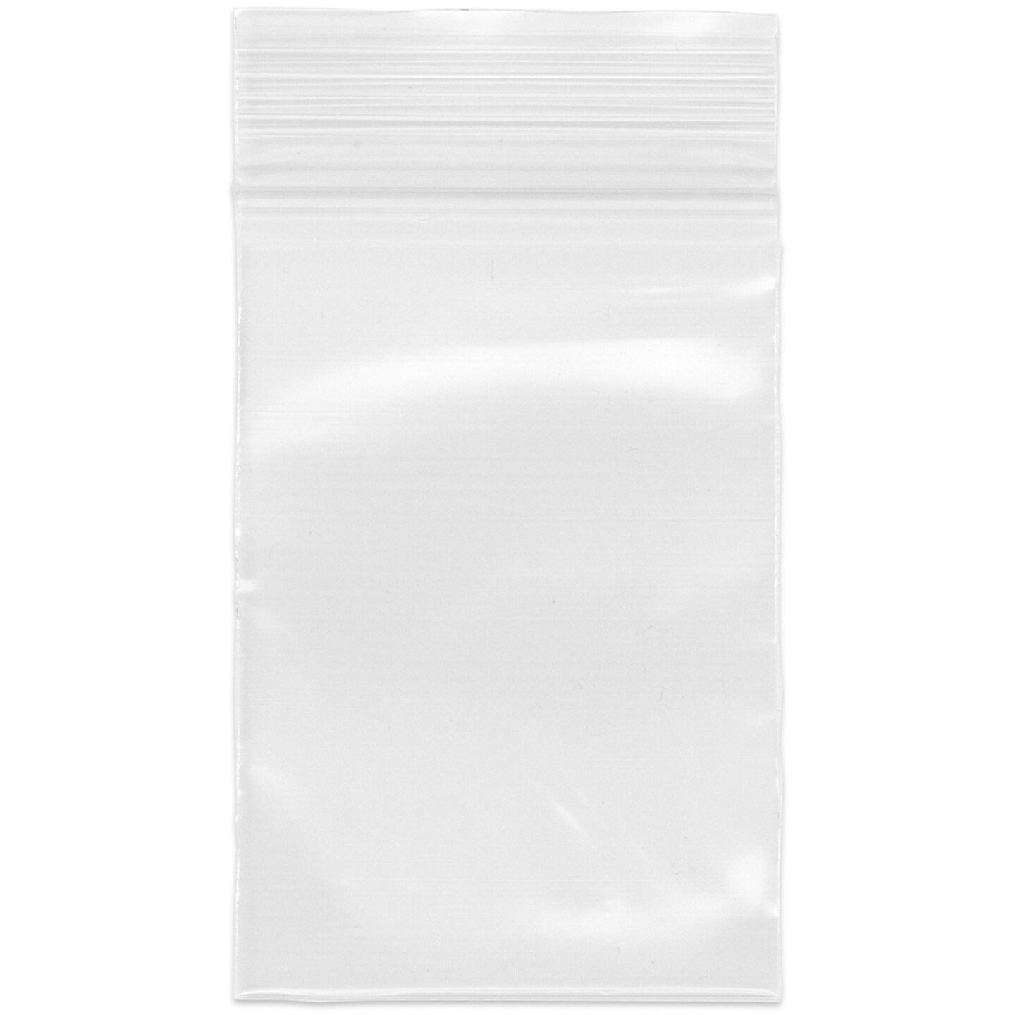 Plymor 2.5" x 3.5", 4 Mil Heavy Duty Zipper Reclosable Plastic Bags