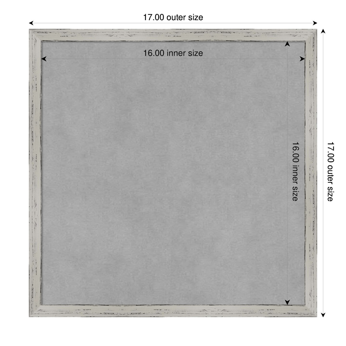 Shiplap White Narrow Wood Framed Magnetic Board