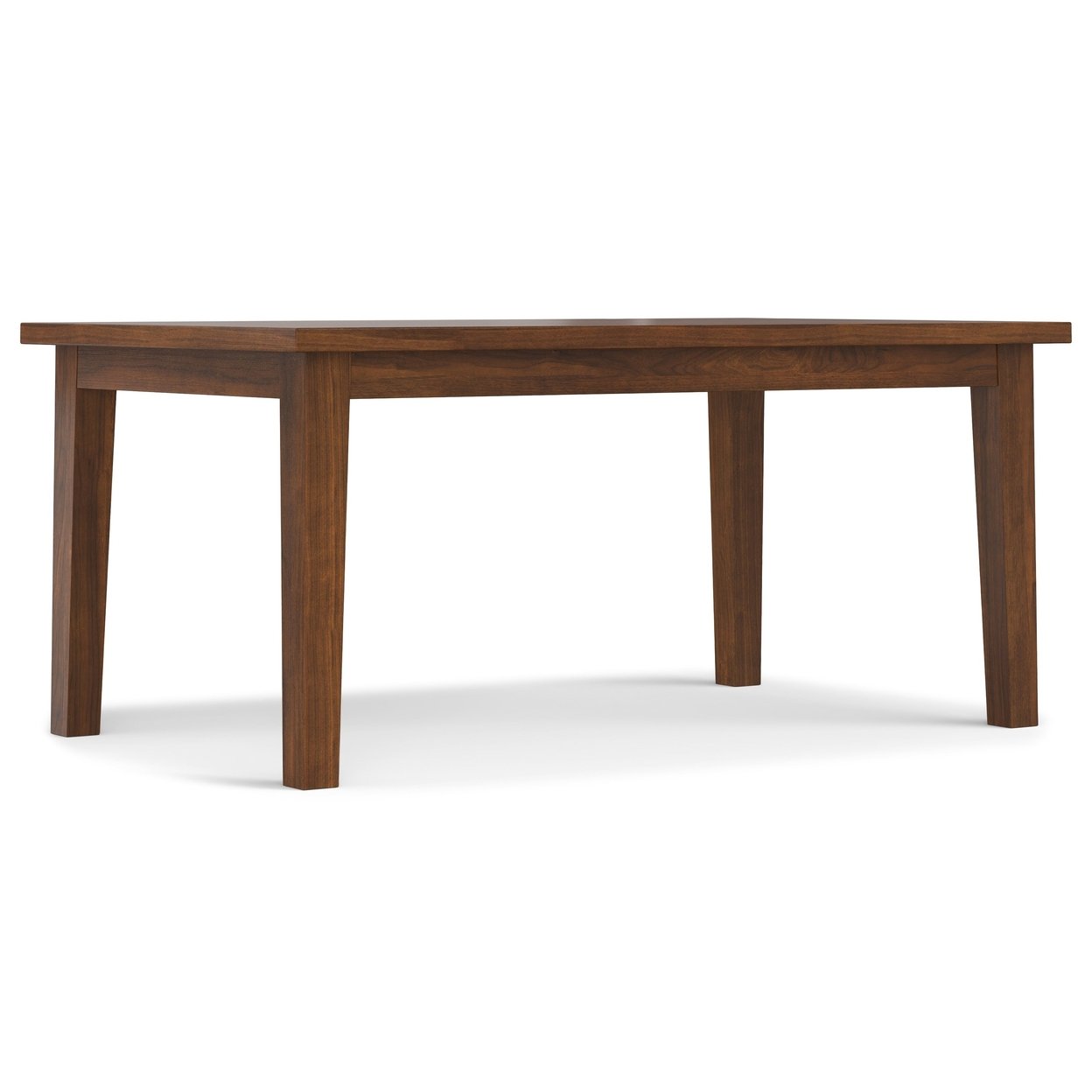 Eastwood Walnut Dining Table 66X40 Rectangular Seating For 6 Contemporary Design