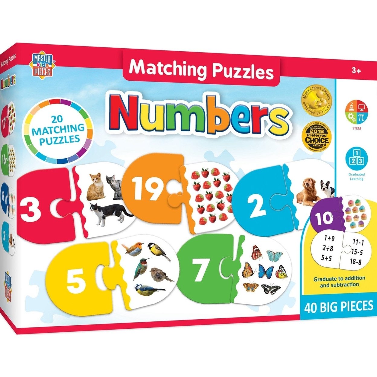 Numbers Educational Matching Jigsaw Puzzle For Kids Ages 3 And Up Learning Fun