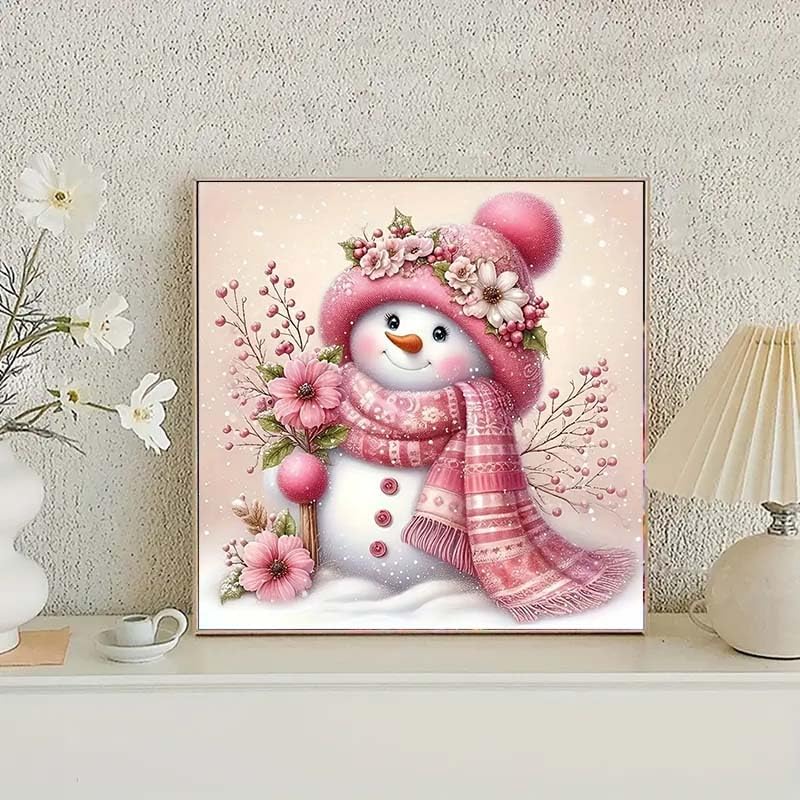 DIY 5D Diamond Painting Kits for Adults Diamond Art Christmas Snowman (11.8x11.8inch)