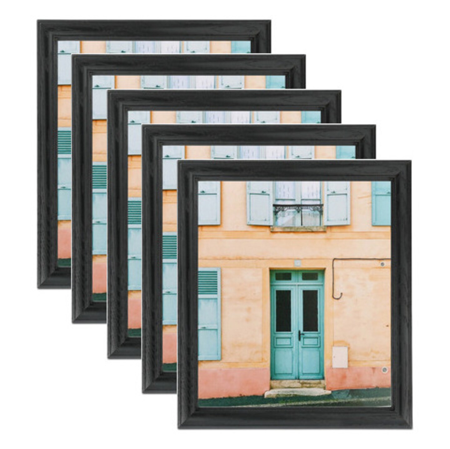 ArtToFrames 8x12 Inch Traditional Picture Frame, Multi Pack, Comes with Regular Glass (WOMPack-8-8x12)