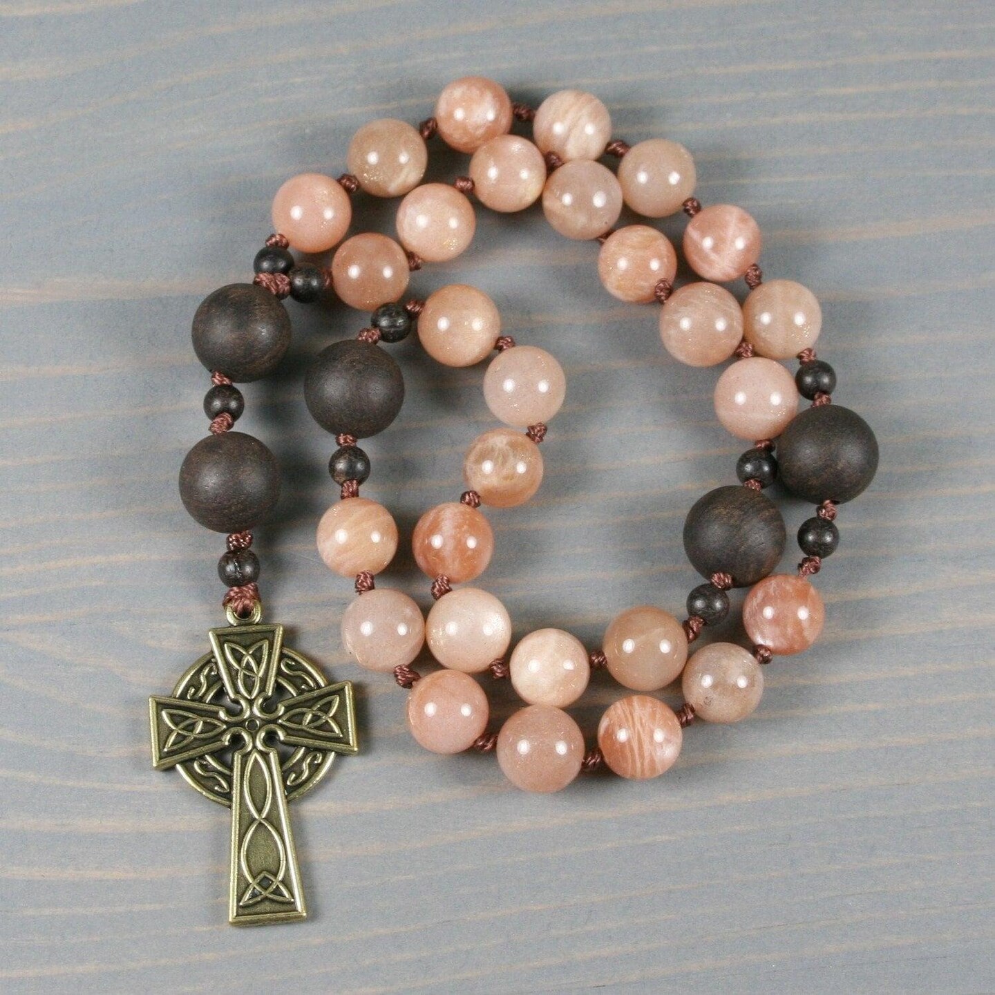 Anglican Prayer Beads, Good offers Shepherd Cross, Sandalwood