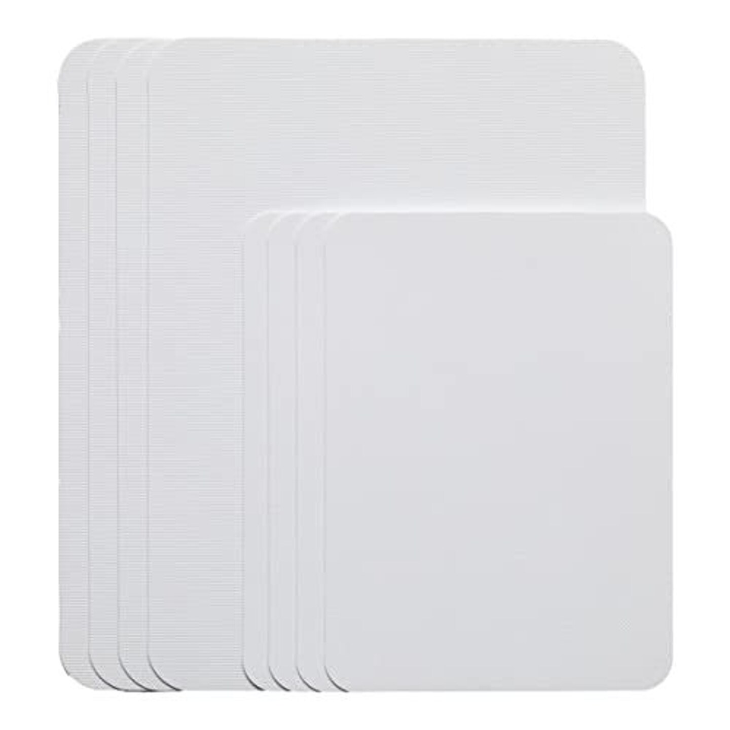 Simply Genius 8-Pack Large &#x26; Small Plastic Cutting Board Mats, 11.5x15&#x22; Large &#x26; 8x11&#x22; Small, Chopping Board Set - Durable &#x26; Non-Slip Cutting Board for Kitchen, for Cutting Meat &#x26; Vegetables, White
