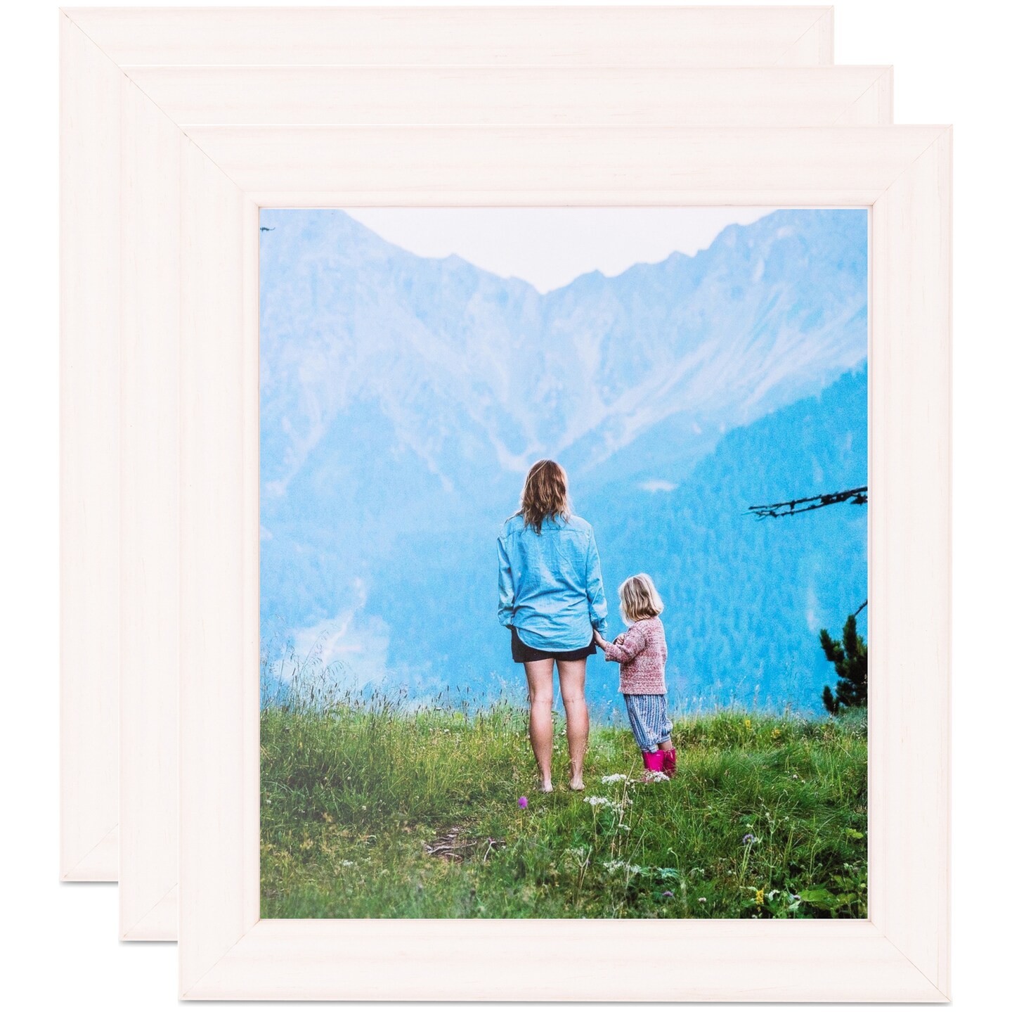 ArtToFrames 8x8 Inch Modern Picture Frame, Multi Pack, Comes with Regular Glass (WOMPack-7-8x8)