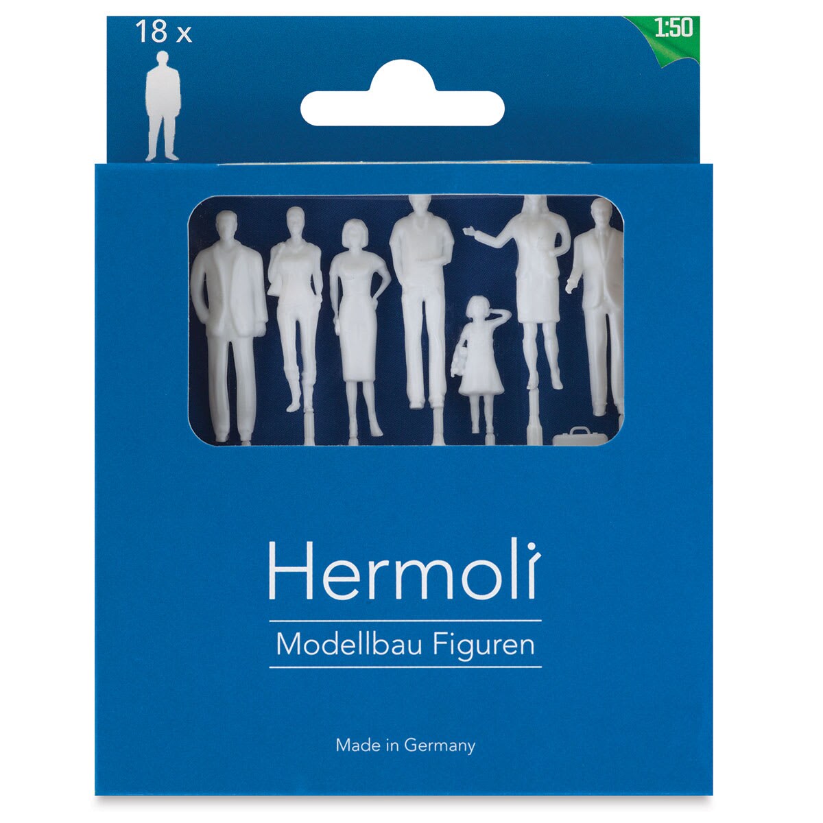 Schulcz Scale Model Figures - Hermoli Standing, Pkg of 18, 1:50, 1/4"