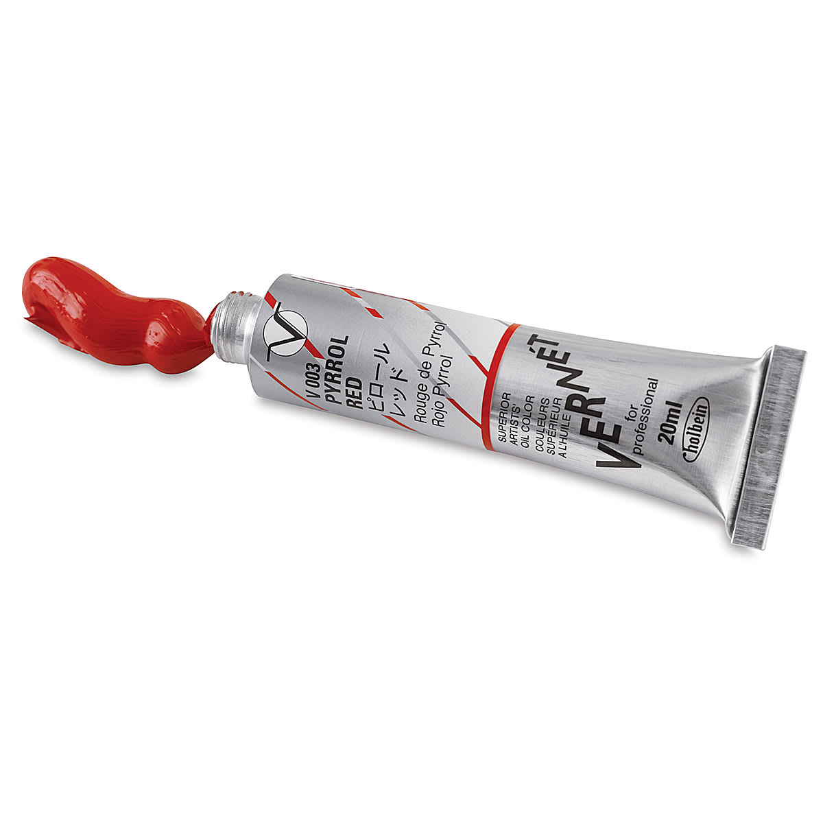 Holbein Vernét Superior Artists' Oil Color - Pyrrol Red, 20 ml tube