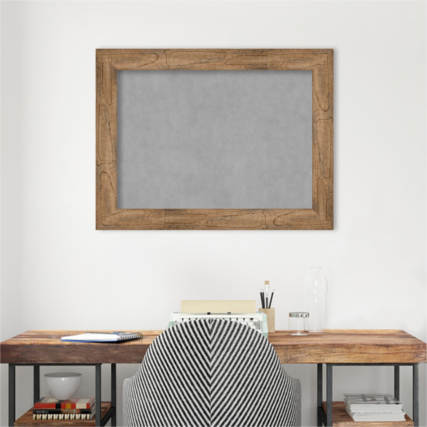 Owl Brown Wood Framed Magnetic Board