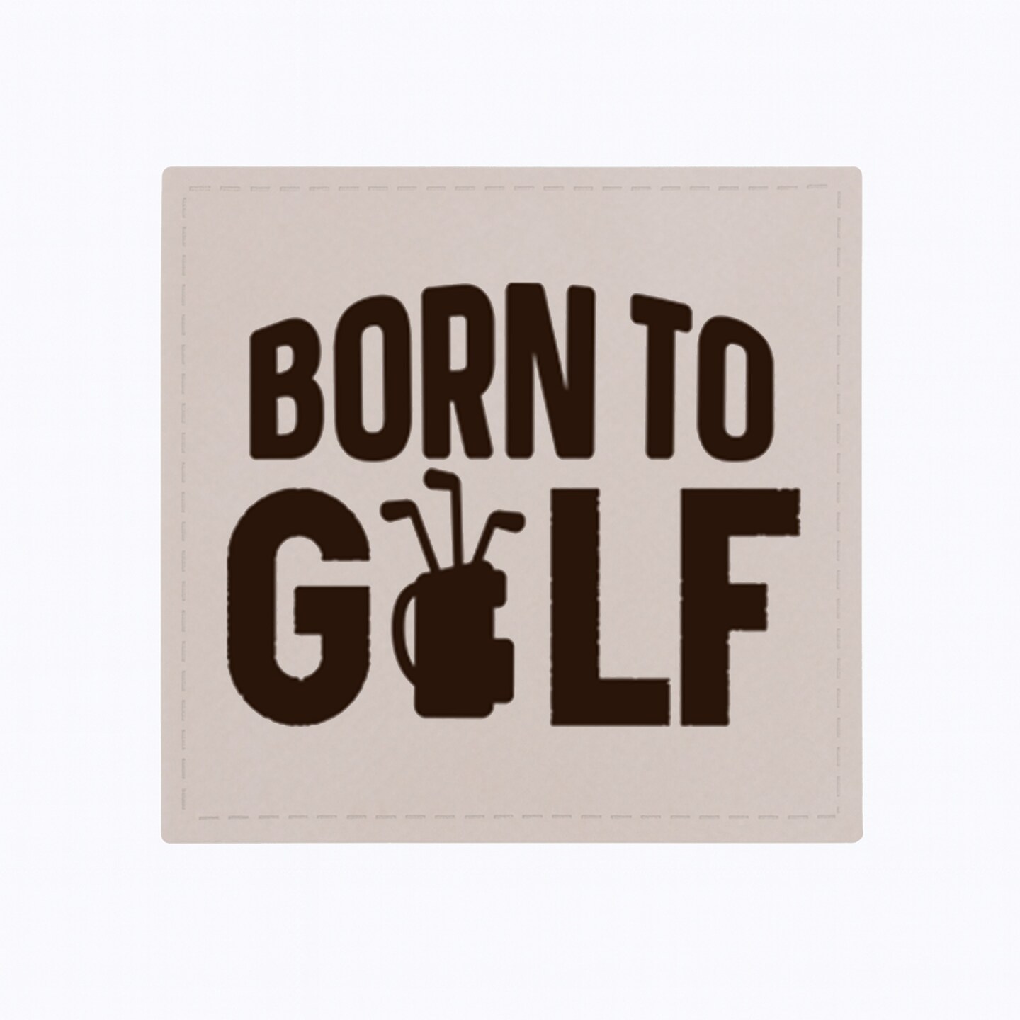 Engravable Leather Patch Blanks for Hats, Jackets & Bags – Laserable Faux Leather Patches with Adhesive & Stitch – Leatherette Apparel Patches (Square, 5 Pack)