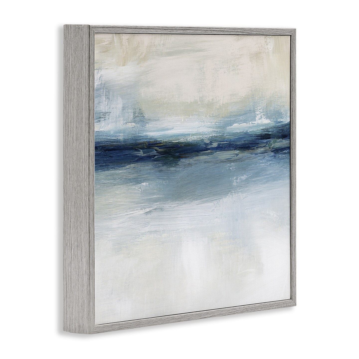 Stupell Industries Timeless Nautical Gloomy Sea Abstract Framed Giclee Art
