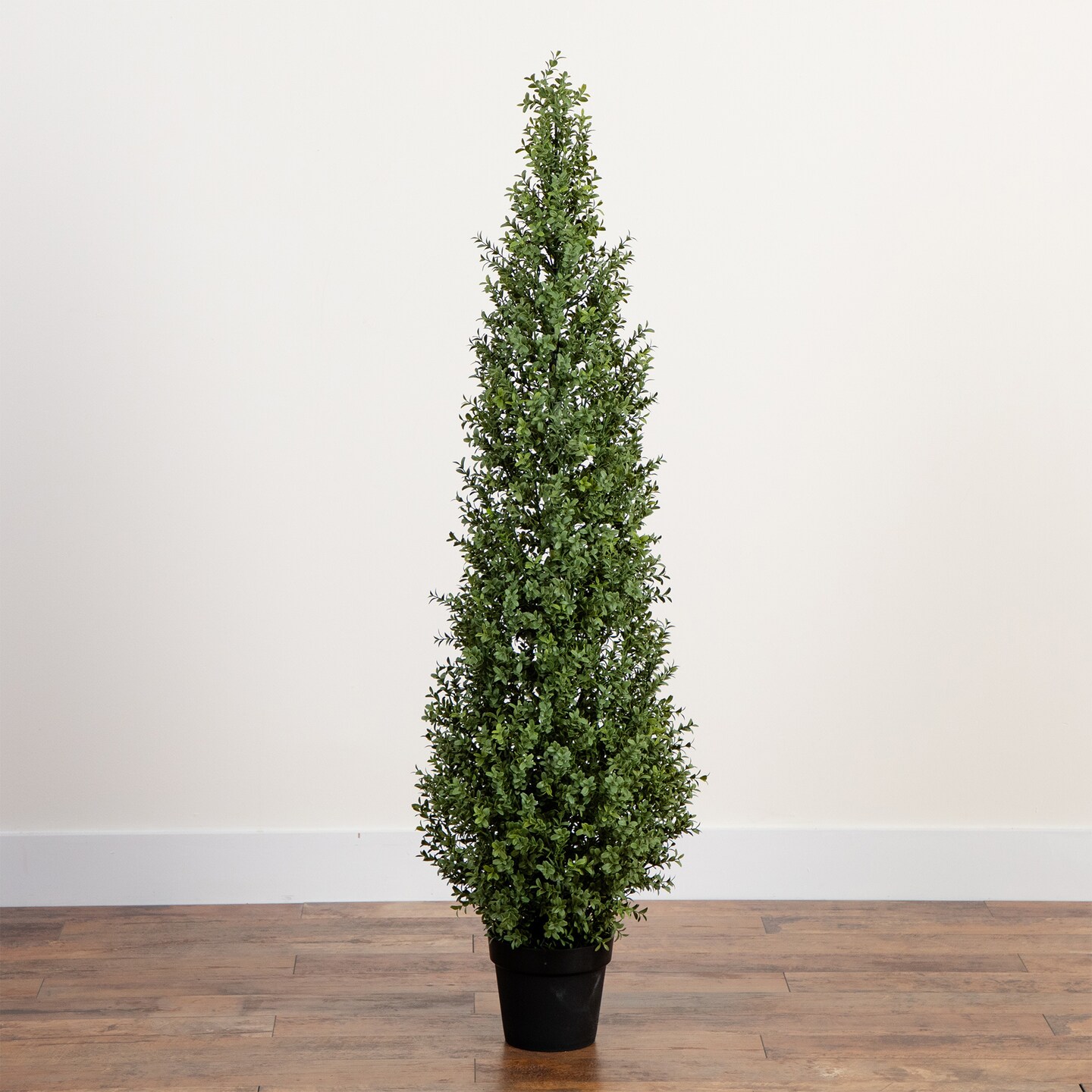 Nearly Natural Potted Boxwood Topiary Artificial Tree - 5&#x27;