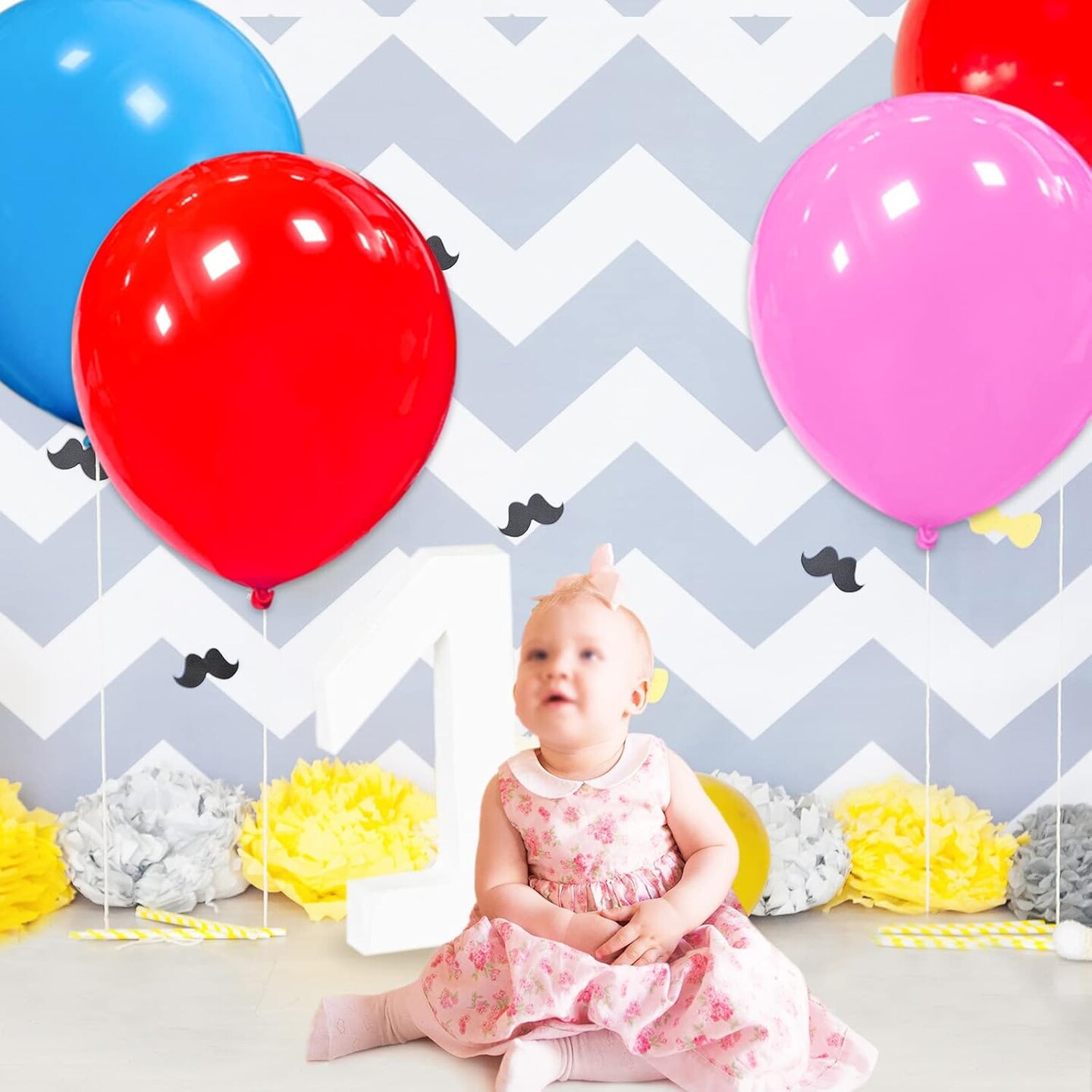 32Pcs Red Big Balloons 18 Inch, Round Large Latex Party Balloons for Birthday Wedding Decorations