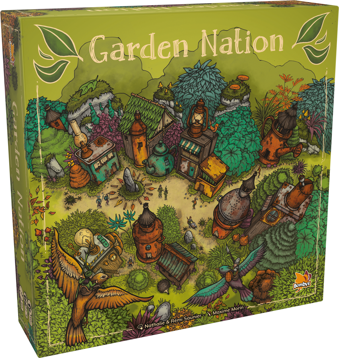 Garden Nation - War and Building Board Game, Bombyx, Ages 10+, 2-4 Players, 60 Min